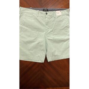 NWT Express Men's‎ Slim Shorts Above The Knee 9" Inseam Size 38- Light Green